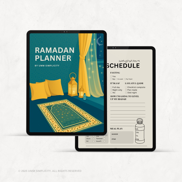Digital Ramadan Planner